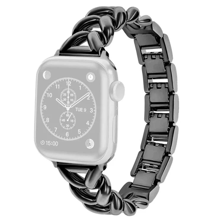 Bracelet de montre en métal en forme de V xDfind, compatible avec Apple Watch 42/44/45/46/49 mm et Apple Watch 38/40/41/S10 42 mm.