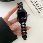 Bracelet de montre en métal en forme de V xDfind, compatible avec Apple Watch 42/44/45/46/49 mm et Apple Watch 38/40/41/S10 42 mm.