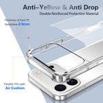 Coque de téléphone antichoc à quatre coins en acrylique + TPU, pour iPhone 17 Pro Max, pour iPhone 17 Pro, pour iPhone 17, pour iPhone Air