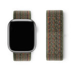 Bracelet de montre basique en nylon avec film incurvé 3D, pour Apple Watch Series 10 46 mm, Apple Watch Series 10 42 mm et Apple Watch Series 44 mm