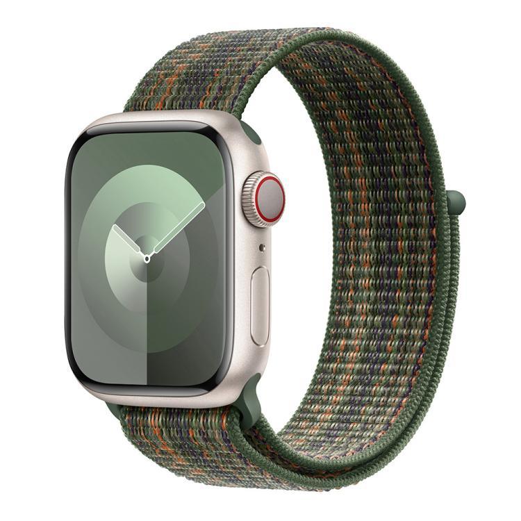 Bracelet de montre basique en nylon avec film incurvé 3D, pour Apple Watch Series 40 mm, Apple Watch Ultra 2/1 49 mm et Apple Watch Series 45 mm.