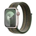 Bracelet de montre basique en nylon avec film incurvé 3D, pour Apple Watch Series 41 mm, Apple Watch Series 38 mm et Apple Watch Series 42 mm.