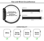Bracelet de montre basique en nylon avec film incurvé 3D, pour Apple Watch Series 41 mm, Apple Watch Series 38 mm et Apple Watch Series 42 mm.