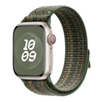 Bracelet de montre en nylon avec film incurvé 3D, pour Apple Watch Series 41 mm, Apple Watch Series 38 mm et Apple Watch Series 42 mm.