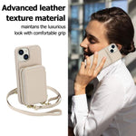 Étui de téléphone avec pochette à fermeture éclair et protection RFID pour cartes, pour iPhone 15, pour iPhone 14 / 13, pour iPhone 14 Pro, pour iPhone 14 Pro Max, pour iPhone 13 Pro Max, pour iPhone 13 Pro