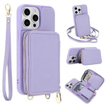 Étui de téléphone avec pochette à fermeture éclair et protection RFID pour cartes, pour iPhone 15, pour iPhone 14 / 13, pour iPhone 14 Pro, pour iPhone 14 Pro Max, pour iPhone 13 Pro Max, pour iPhone 13 Pro