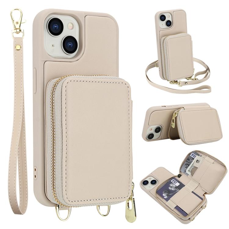 Étui de téléphone avec pochette à fermeture éclair et protection RFID pour cartes, pour iPhone 15, pour iPhone 14 / 13, pour iPhone 14 Pro, pour iPhone 14 Pro Max, pour iPhone 13 Pro Max, pour iPhone 13 Pro