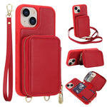 Étui de téléphone avec pochette à fermeture éclair et protection RFID pour cartes, pour iPhone 15, pour iPhone 14 / 13, pour iPhone 14 Pro, pour iPhone 14 Pro Max, pour iPhone 13 Pro Max, pour iPhone 13 Pro