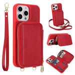 Étui de téléphone avec pochette à fermeture éclair et protection RFID pour cartes, pour iPhone 15, pour iPhone 14 / 13, pour iPhone 14 Pro, pour iPhone 14 Pro Max, pour iPhone 13 Pro Max, pour iPhone 13 Pro
