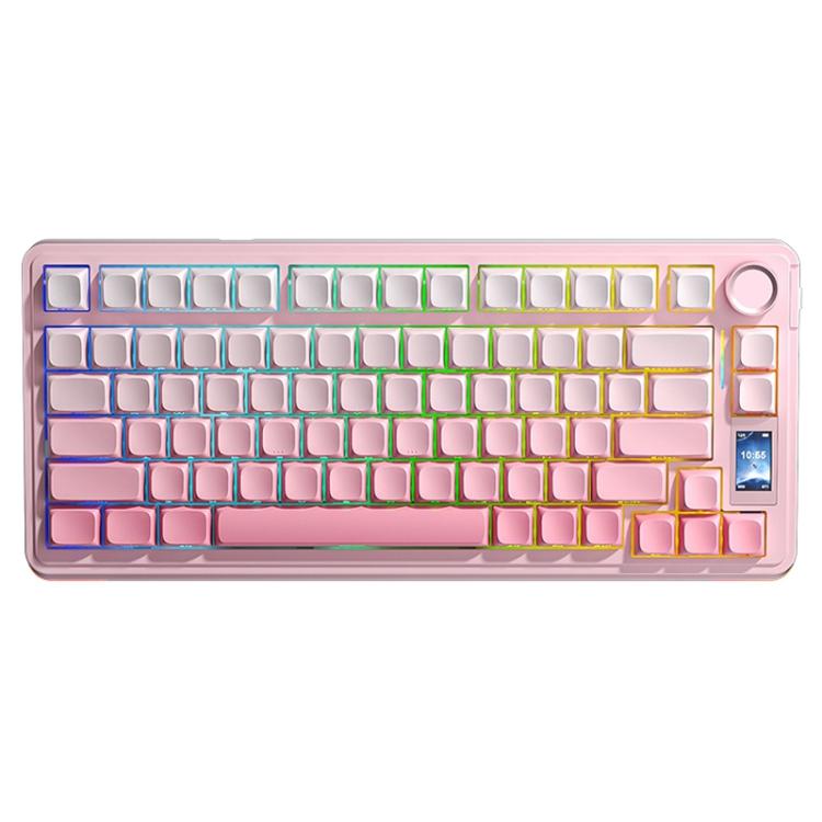Clavier mécanique personnalisable AULA S75 Pro 80 touches filaire/2,4G/Bluetooth à dégradé