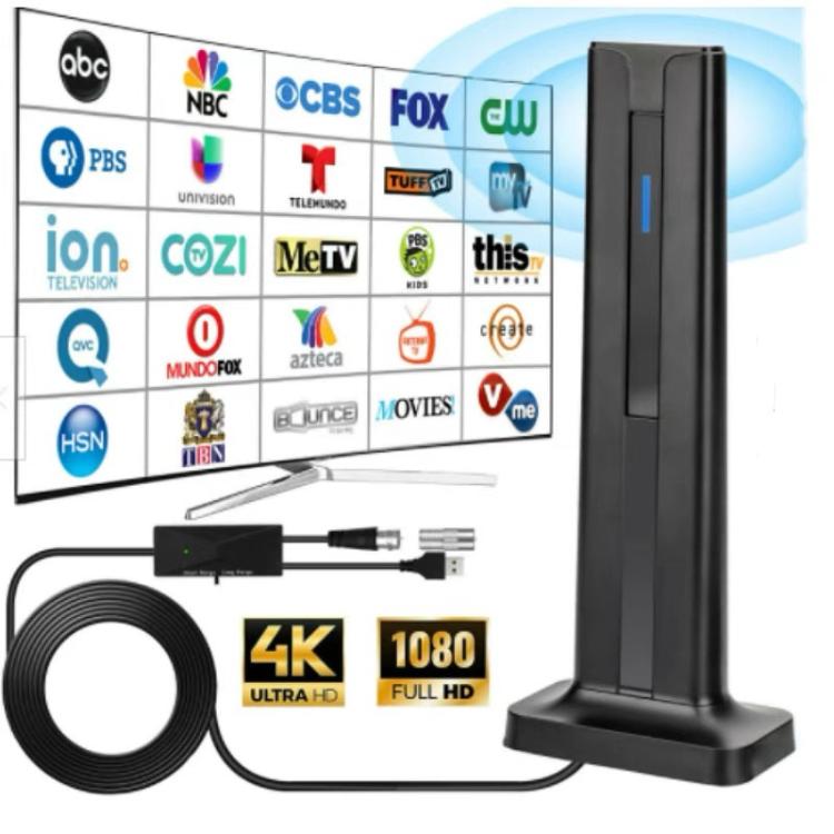 Antenne TV numérique 4K HD, récepteur d'antenne à ondes terrestres ATSC, ATSC