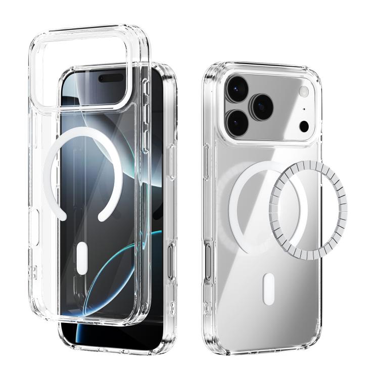 Coque de Téléphone Transparente Anti-Rayures avec Anneau Magnétique ABEEL MagSafe, Pour iPhone 17 Pro Max, Pour iPhone 17 Pro, Pour iPhone 17, Pour iPhone Air, Pour iPhone 16 Pro Max, Pour iPhone 16 Pro, Pour iPhone 16 Plus, Pour iPhone 16
