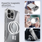 Coque de téléphone transparente ABEEL MagSafe avec anneau magnétique coloré anti-rayures, pour iPhone 13 Pro Max, pour iPhone 13 Pro, pour iPhone 13