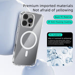 Coque de téléphone transparente ABEEL MagSafe avec anneau magnétique coloré anti-rayures, pour iPhone 13 Pro Max, pour iPhone 13 Pro, pour iPhone 13