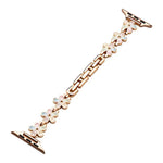 Bracelet de montre en métal xDfind motif pétale de soleil, compatible avec Apple Watch 42/44/45/46/49 mm et Apple Watch 38/40/41/S10 42 mm.