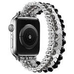 Bracelet de montre xDfind Arrow en métal orné de perles de cristal, compatible avec Apple Watch 42/44/45/46/49 mm et Apple Watch 38/40/41/S10 42 mm.