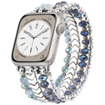 Bracelet de montre xDfind Arrow en métal orné de perles de cristal, compatible avec Apple Watch 42/44/45/46/49 mm et Apple Watch 38/40/41/S10 42 mm.