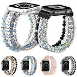 Bracelet de montre xDfind Arrow en métal orné de perles de cristal, compatible avec Apple Watch 42/44/45/46/49 mm et Apple Watch 38/40/41/S10 42 mm.