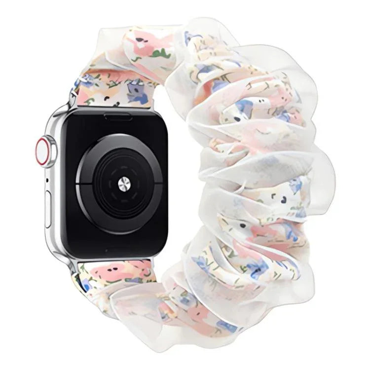 Bracelet de montre xDfind en organza hybride polyester double couche, compatible avec Apple Watch 42/44/45/46/49 mm et Apple Watch 38/40/41/S10 42 mm.