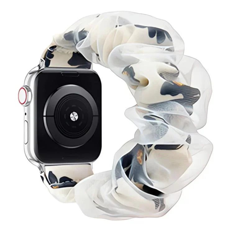 Bracelet de montre xDfind en organza hybride polyester double couche, compatible avec Apple Watch 42/44/45/46/49 mm et Apple Watch 38/40/41/S10 42 mm.