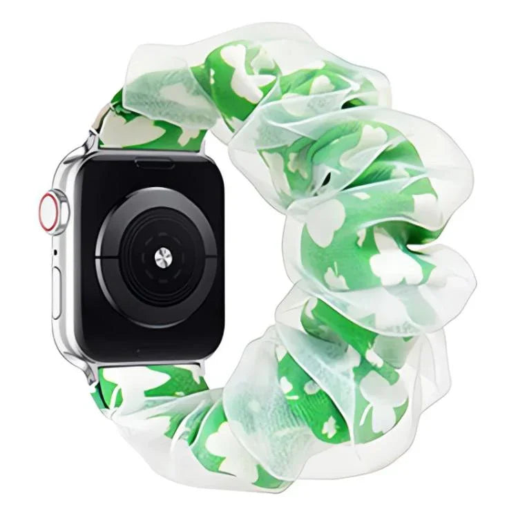 Bracelet de montre xDfind en organza hybride polyester double couche, compatible avec Apple Watch 42/44/45/46/49 mm et Apple Watch 38/40/41/S10 42 mm.