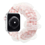 Bracelet de montre xDfind en organza hybride polyester double couche, compatible avec Apple Watch 42/44/45/46/49 mm et Apple Watch 38/40/41/S10 42 mm.