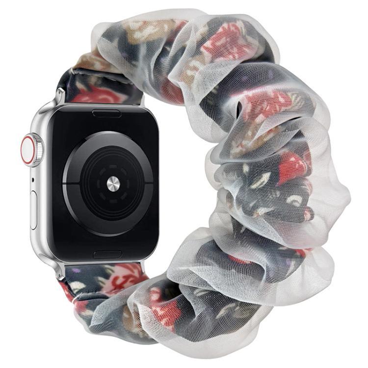 Bracelet de montre xDfind en organza hybride polyester double couche, compatible avec Apple Watch 42/44/45/46/49 mm et Apple Watch 38/40/41/S10 42 mm.