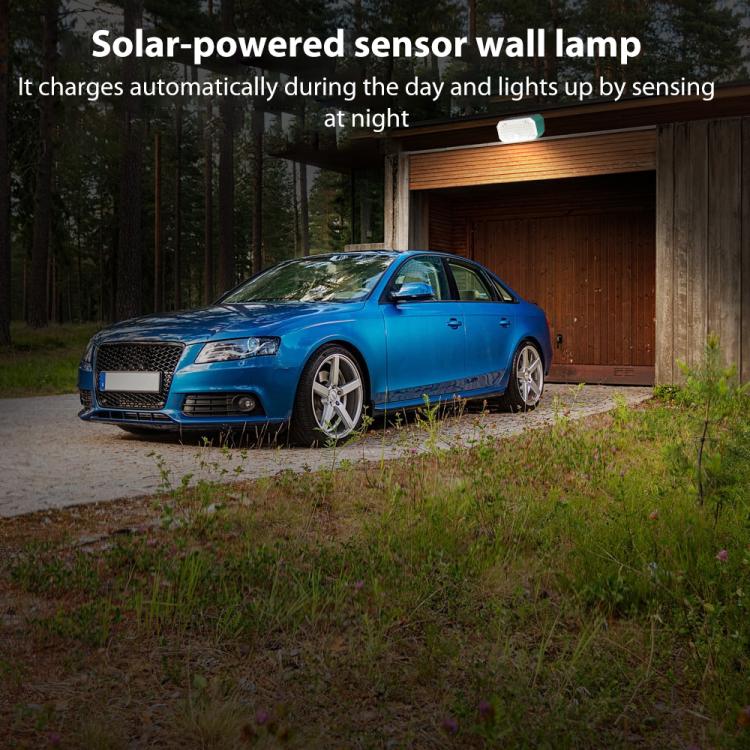 N776B Applique Murale Solaire LED Haute Puissance Double Couleur avec Détecteur