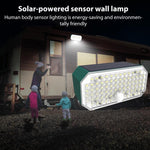 N776B Applique Murale Solaire LED Haute Puissance Double Couleur avec Détecteur