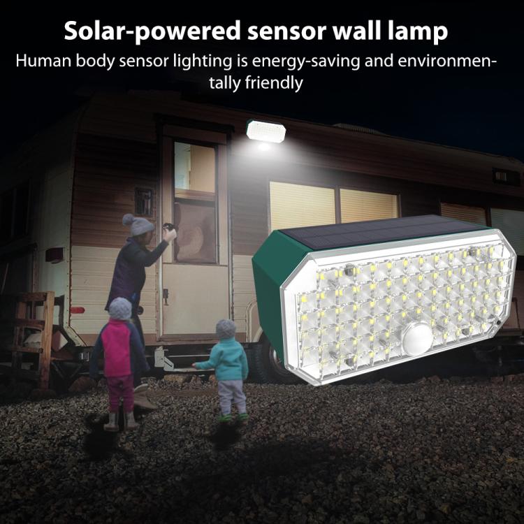 N776B Applique Murale Solaire LED Haute Puissance Double Couleur avec Détecteur