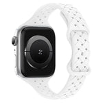Bracelet de montre en silicone tressé avec boucle papillon xDfind, compatible avec Apple Watch 42/44/45/46/49 mm et Apple Watch 38/40/41/S10 42 mm.