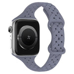 Bracelet de montre en silicone tressé avec boucle papillon xDfind, compatible avec Apple Watch 42/44/45/46/49 mm et Apple Watch 38/40/41/S10 42 mm.