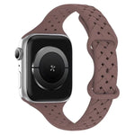 Bracelet de montre en silicone tressé avec boucle papillon xDfind, compatible avec Apple Watch 42/44/45/46/49 mm et Apple Watch 38/40/41/S10 42 mm.