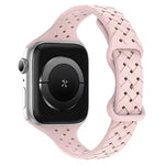 Bracelet de montre en silicone tressé avec boucle papillon xDfind, compatible avec Apple Watch 42/44/45/46/49 mm et Apple Watch 38/40/41/S10 42 mm.