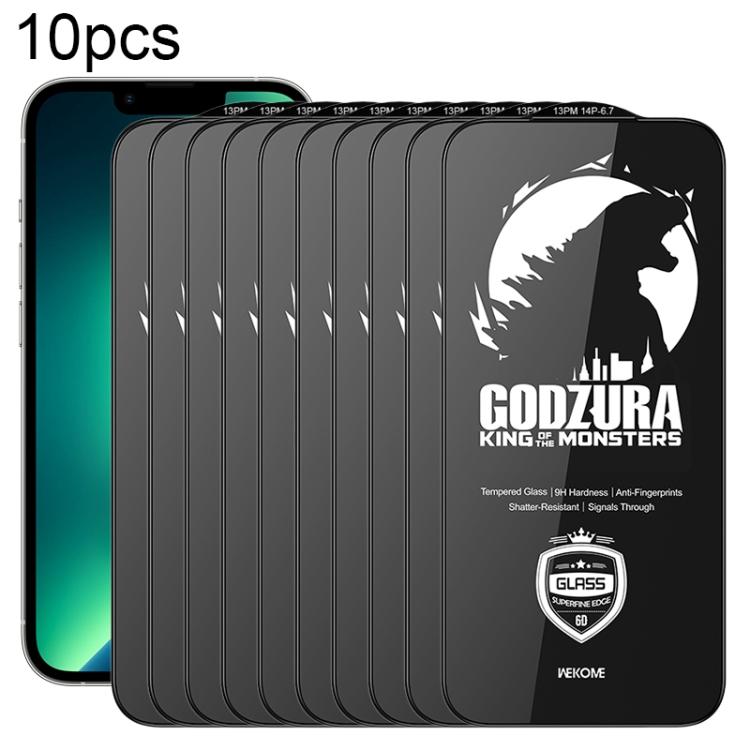 WK WTP-124 10pcs Film en verre trempé HD 6D incurvé à bord ultra-fin, Pour iPhone 17 Pro Max, Pour iPhone 17 Pro, Pour iPhone 16 Pro / 17, Pour iPhone Air, Pour iPhone 16 Pro Max, Pour iPhone 16 Plus / 15 Plus, Pour iPhone 16 / 15, Pour iPhone 15 Pro ...