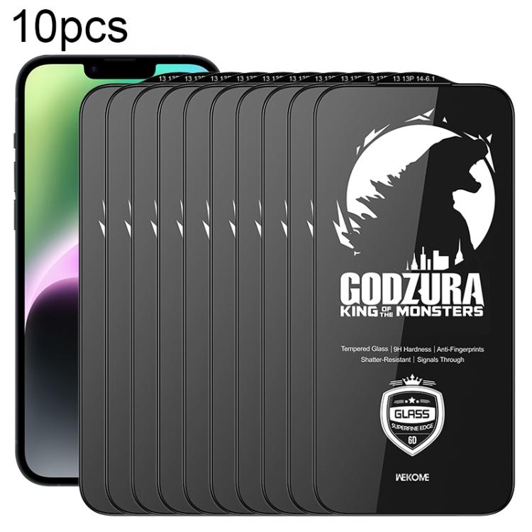 WK WTP-124 10pcs Film en verre trempé HD 6D incurvé à bord ultra-fin, Pour iPhone 17 Pro Max, Pour iPhone 17 Pro, Pour iPhone 16 Pro / 17, Pour iPhone Air, Pour iPhone 16 Pro Max, Pour iPhone 16 Plus / 15 Plus, Pour iPhone 16 / 15, Pour iPhone 15 Pro ...