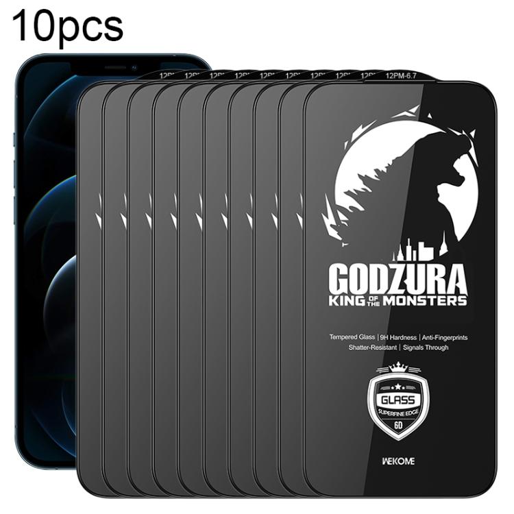 WK WTP-124 10pcs Film en verre trempé HD 6D incurvé à bord ultra-fin, Pour iPhone 17 Pro Max, Pour iPhone 17 Pro, Pour iPhone 16 Pro / 17, Pour iPhone Air, Pour iPhone 16 Pro Max, Pour iPhone 16 Plus / 15 Plus, Pour iPhone 16 / 15, Pour iPhone 15 Pro ...