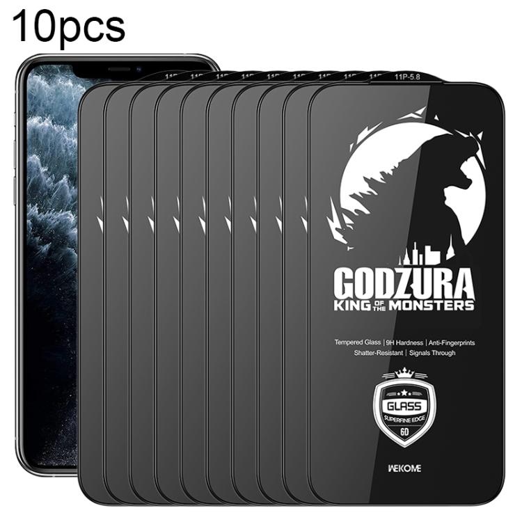 WK WTP-124 10pcs Film en verre trempé HD 6D incurvé à bord ultra-fin, Pour iPhone 17 Pro Max, Pour iPhone 17 Pro, Pour iPhone 16 Pro / 17, Pour iPhone Air, Pour iPhone 16 Pro Max, Pour iPhone 16 Plus / 15 Plus, Pour iPhone 16 / 15, Pour iPhone 15 Pro ...