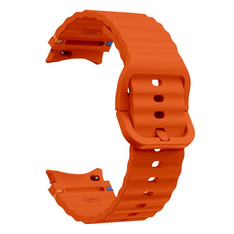 Bracelet de montre en silicone à couture ondulée avec film incurvé 3D, pour Samsung Galaxy Watch5 Pro 45 mm, pour Samsung Galaxy Watch5 40 mm, pour Samsung Galaxy Watch4 44 mm, pour Samsung Galaxy Watch4 40 mm