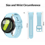 Bracelet de montre en silicone Wave Stitching avec film incurvé 3D, pour Samsung Galaxy Watch4 Classic 46 mm, pour Samsung Galaxy Watch4 Classic 42 mm, pour Samsung Galaxy Watch5 Active 40 mm, pour Samsung Galaxy Watch5 Active 44 mm