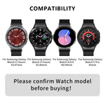 Bracelet de montre milanais magnétique en acier inoxydable avec film incurvé 3D, pour Samsung Galaxy Watch FE 40mm, pour Samsung Galaxy Watch7 44mm, pour Samsung Galaxy Watch7 40mm, pour Samsung Galaxy Watch6 Classic 47mm, pour Samsung Galaxy Watch6 44mm