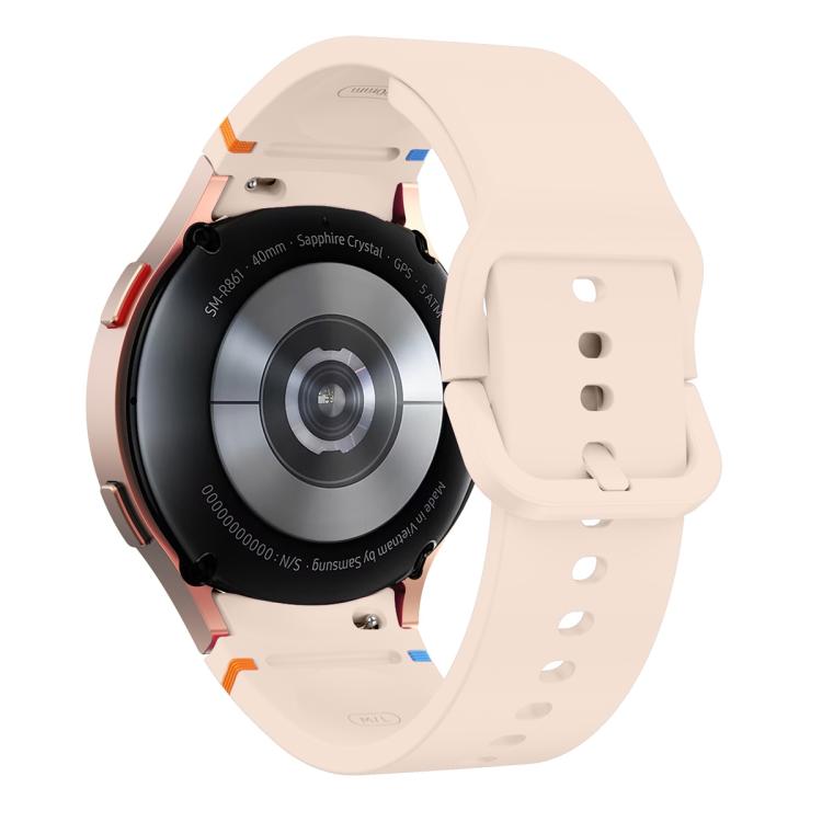 Bracelet de montre en silicone à coutures simples avec film incurvé 3D, pour Samsung Galaxy Watch FE 40mm, pour Samsung Galaxy Watch7 44mm, pour Samsung Galaxy Watch7 40mm, pour Samsung Galaxy Watch6 Classic 47mm