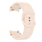 Bracelet de montre en silicone à couture simple avec film incurvé 3D, pour Samsung Galaxy Watch6 44 mm, pour Samsung Galaxy Watch6 40 mm, pour Samsung Galaxy Watch6 Classic 43 mm, pour Samsung Galaxy Watch5 44 mm