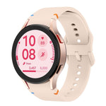 Bracelet de montre en silicone à couture simple avec film incurvé 3D, pour Samsung Galaxy Watch4 Classic 46mm, pour Samsung Galaxy Watch4 Classic 42mm, pour Samsung Galaxy Watch5 Active 40mm, pour Samsung Galaxy Watch5 Active 44mm