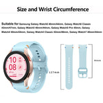 Bracelet de montre en silicone à couture simple avec film incurvé 3D, pour Samsung Galaxy Watch4 Classic 46mm, pour Samsung Galaxy Watch4 Classic 42mm, pour Samsung Galaxy Watch5 Active 40mm, pour Samsung Galaxy Watch5 Active 44mm
