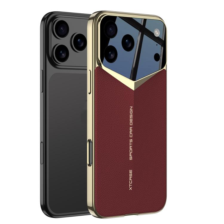 Coque de téléphone en cuir uni GKK Blade Phantom, Pour iPhone 17 Pro Max, Pour iPhone 17 Pro