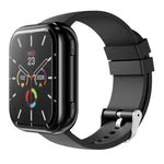 Montre connectée avec écouteurs TWS T1, écran carré de 1,8 pouce, compatible avec les appels Bluetooth et la mesure de la fréquence cardiaque