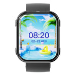 Montre connectée avec écouteurs TWS T1, écran carré de 1,8 pouce, compatible avec les appels Bluetooth et la mesure de la fréquence cardiaque