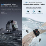 Montre connectée avec écouteurs TWS T1, écran carré de 1,8 pouce, compatible avec les appels Bluetooth et la mesure de la fréquence cardiaque