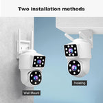 Caméra de surveillance panoramique HD à double objectif Srihome SH063 4MP, SH063